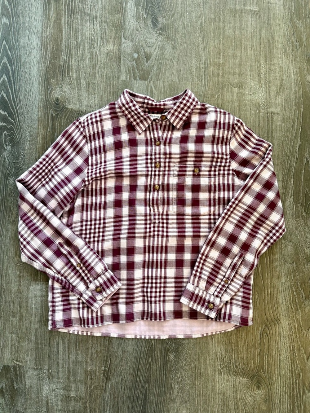 LLBean Tencel Cotton Pullover Shirt